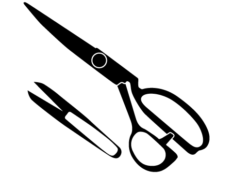 洋裁 洋裁鋏／にぎり鋏