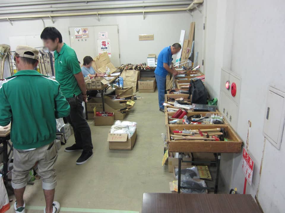 京都府造園組合 売り出しの様子